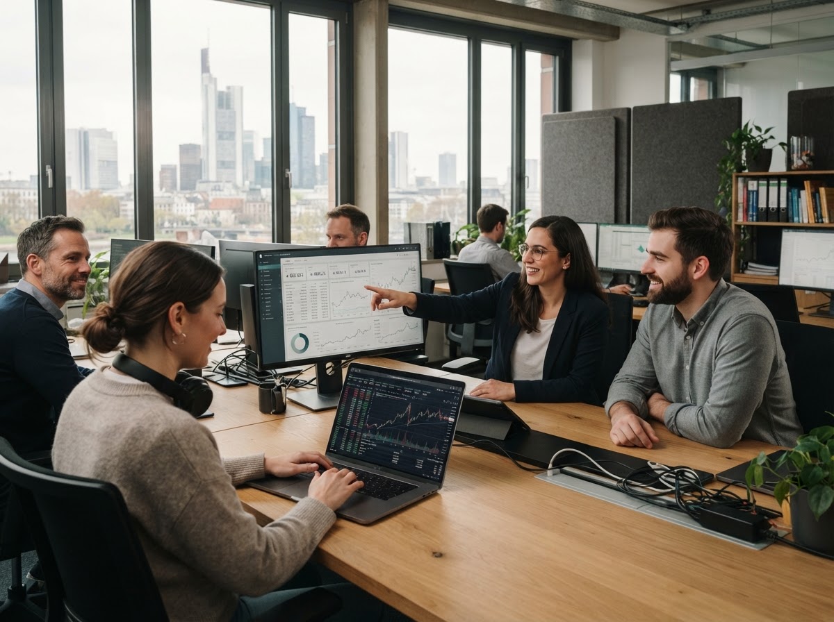 finkurs team working on portfolio systems